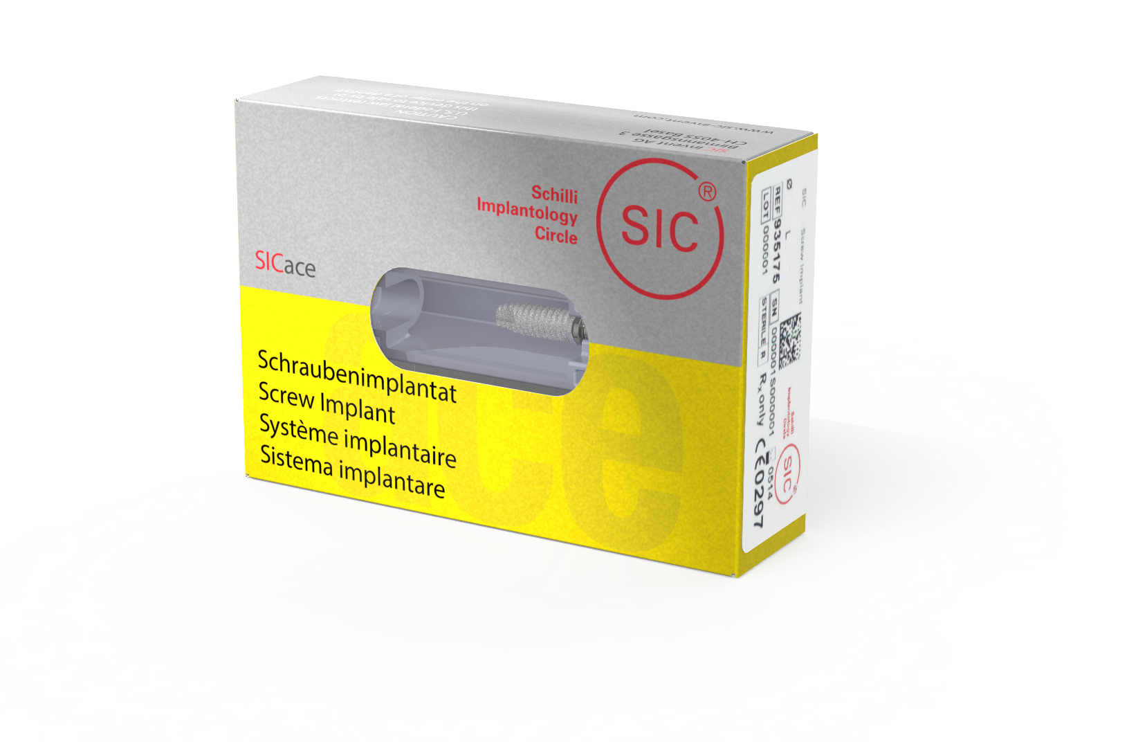 Имплантат SICace  Ø 4.5 мм / 9.5 мм в комплекте с заглушкой