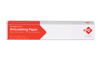 ARTICULATING PAPER STRAIGHT,blue-red,thin-бумага артикуляционная прямая