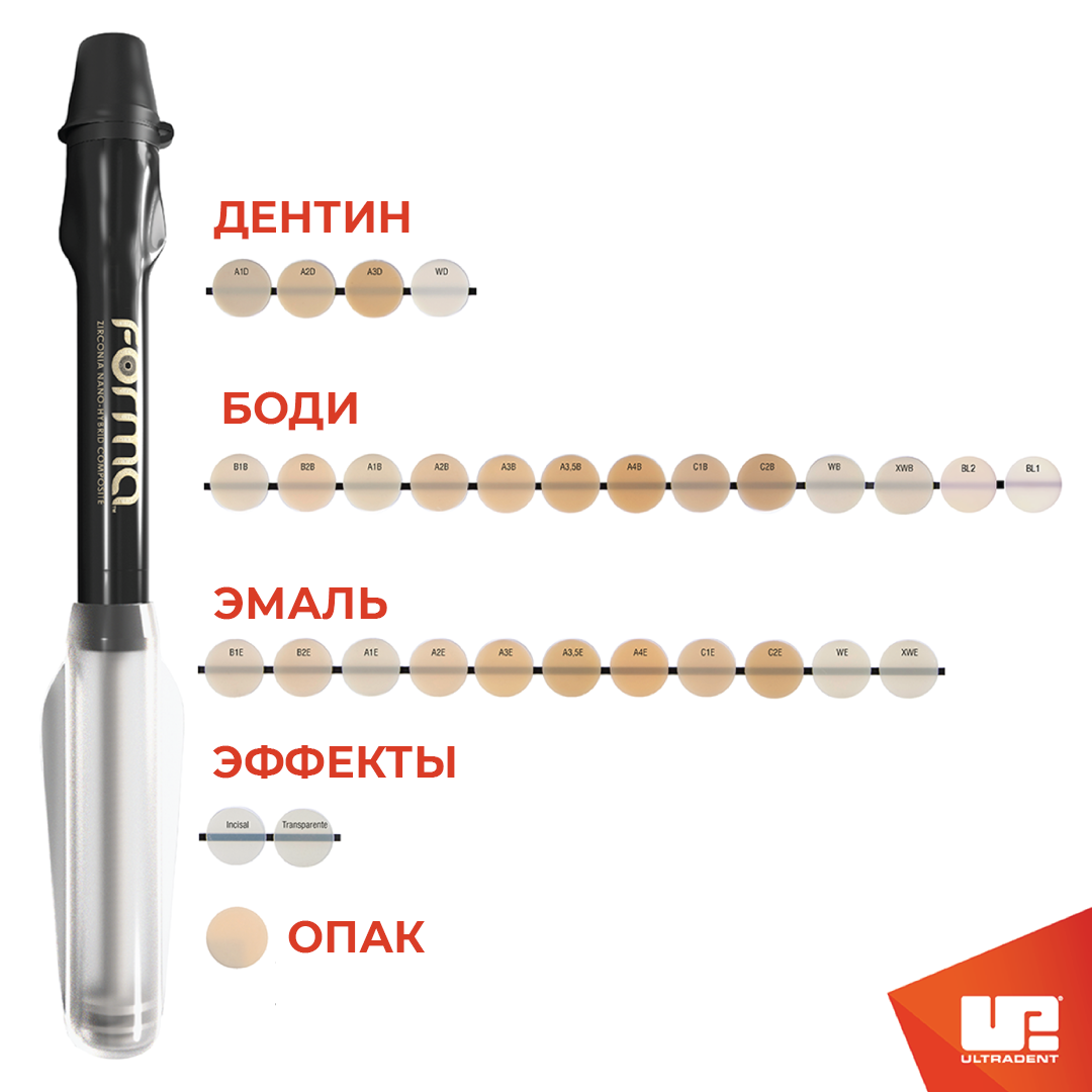FORMA A4B REFILL 1 шпр x 4 г -наногибридный композит с циркониевым наполнителем