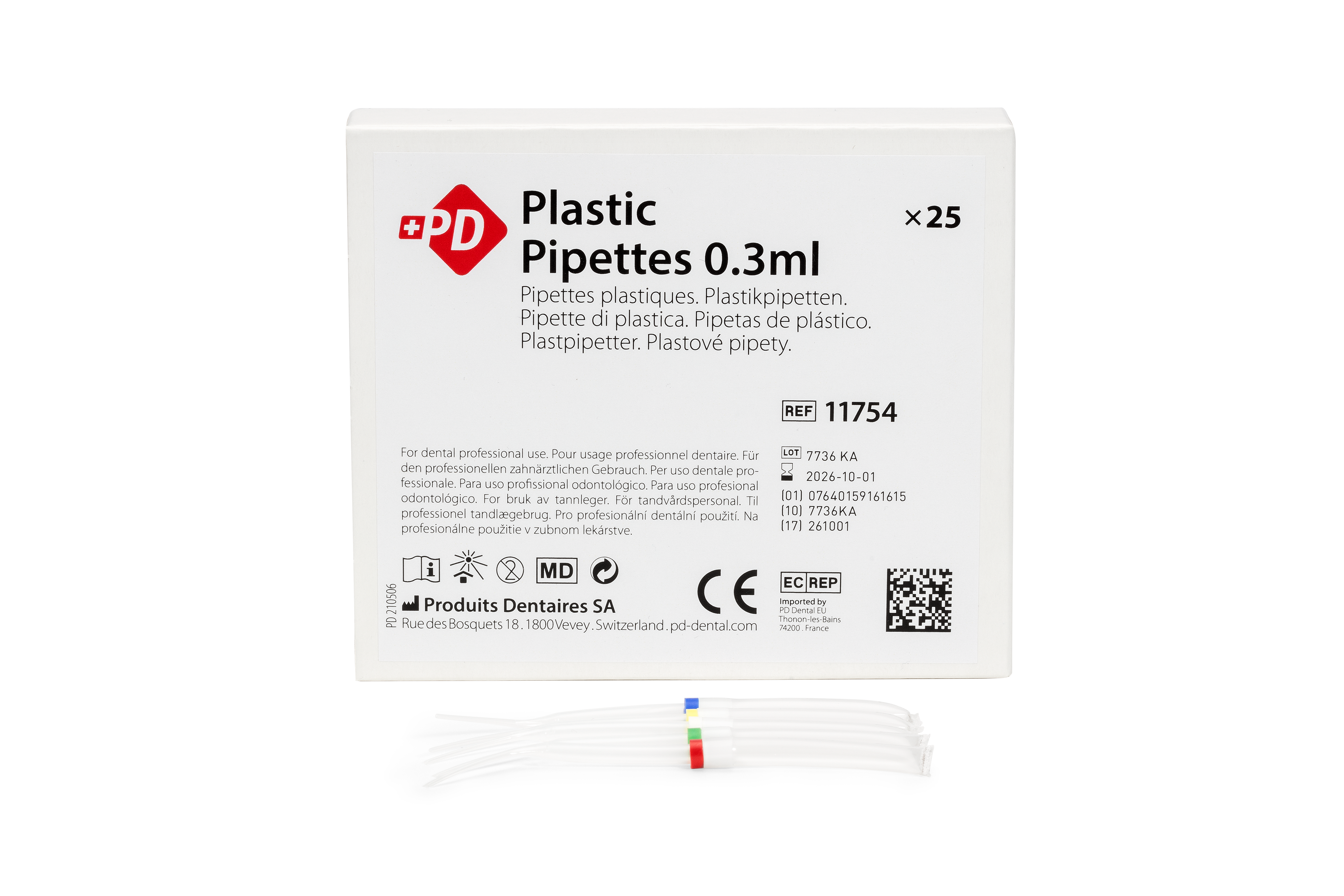 PIPETTES PLASTIC "ENDO" 0.3 ml ASSORTED,пипетки пластиковые