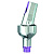 Абатмент SICvantage Standard Abutment red,posterior,15°angle,GH 5.0 mm(incl.Screw  and Cap)