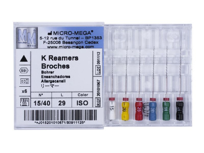 Reamers, Assortiment 15\40, L 29 (6 шт.\уп.)