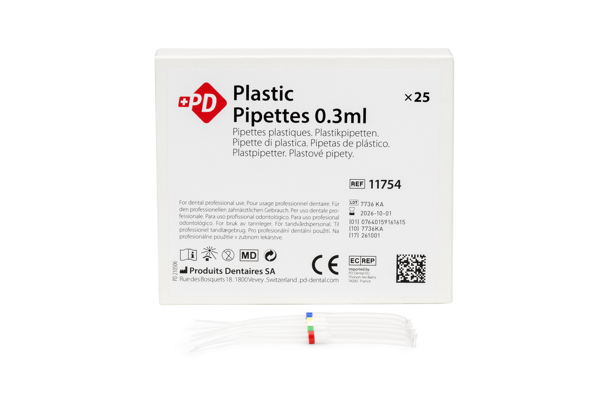 PIPETTES PLASTIC "ENDO" 0.3 ml ASSORTED,пипетки пластиковые